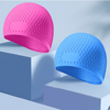 Bonnet de bain Greatever pour adulte, antidérapant et hautement élastique - Bleu+Rose