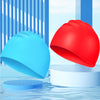 Bonnets de bain Greatever pour adultes, bonnets de bain en silicone haute élasticité (2 pièces) - Vert + Rouge
