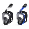 Greatever Adults G1 Full Face Mask | Anti Fog & Anti Leak Snorkel Mask - 2 Pcs - Black & Black Blue