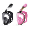 Greatever Adults G1 Full Face Mask | Anti Fog & Anti Leak Snorkel Mask - 2 Pcs - Black & Pink