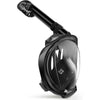 Greatever Adults G2 Full Face Snorkel Mask with Latest Dry Top System - Black