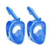 Greatever Kids Full Face Snorkel Mask | Colorful & Fun Gift | 2Pcs - Blue & Blue