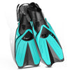 Greatever Snorkel Fins for Adult | Adjustable Buckles, Open Heel, Comfortable, Extra Convenient - Green
