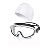 Ensemble de lunettes et bonnet de natation pour adultes Greatever - Blanc