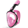 Greatever Adults G1 Full Face Anti Fog & Anti Leak Snorkel Mask - Pink Black