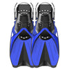 Greatever Snorkel Fins for Adult | Adjustable Buckles, Open Heel, Comfortable, Extra Convenient - Blue