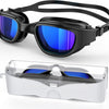 Lunettes de natation Greatever polarisées avec protection UV pour adultes  - Noir/Bleu