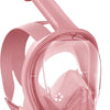 Greatever Kids Snorkel Mask Full Face | Beginner-Friendly & Anti-Fog & Leak-Proof - Gray Pink