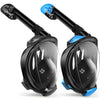 Greatever G2 Snorkel Mask for Adults - 2PCS - Black & Black Blue