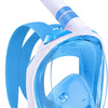 Greatever Kids Full Face Snorkel Mask | Ages 5–12 | Colorful Design & Fun Gift Idea - Blue White