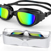 Lunettes de natation Greatever polarisées avec protection UV pour adultes  - Noir/Or