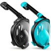 Greatever G2 Snorkel Mask for Adults - 2PCS - Black & Cyan