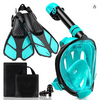 Ensemble masque et tuba complet Greatever pour adultes - Vert