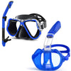 Ensemble masque et tuba demi-visage Greatever G3 pour adultes - Bleu