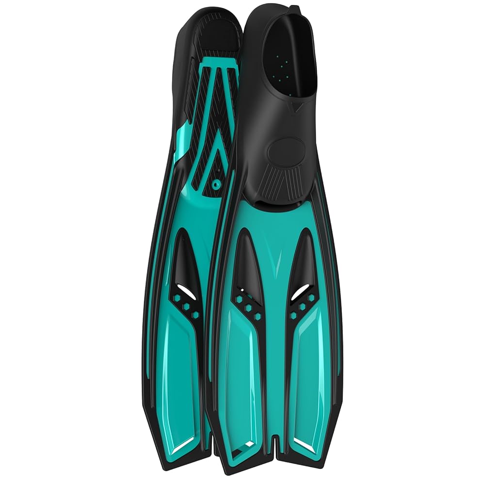 Greatever Adults Long Diving Fins Professional Snorkel Gear for Snorkeling Diving Freediving
