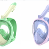 Masque de plongée intégral Greatever pour enfants, lot de 2 - Green & Purple