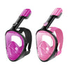 Masque de plongée intégral anti-buée et anti-fuite Greatever G1 pour adultes, 2 pièces - Violet et rose