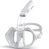 Greatever Half Face Diving Mask – Nose Breathing Design, Comfortable Fit with Detachable Snorkel - White