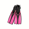 Palmes de plongée Greatever pour adultes, antidérapantes et résistantes à la déformation, équipement de plongée professionnel avec sac en filet portable - Rose