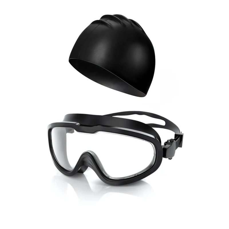 Ensemble de lunettes et bonnet de natation pour adultes Greatever