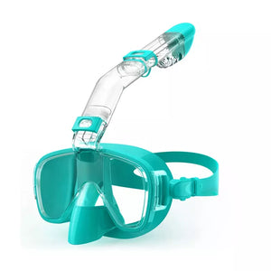 Greatever Transparent Green G3 Half Face Snorkel Mask