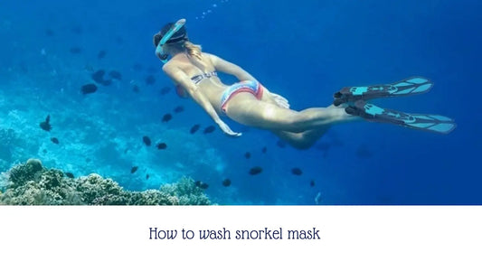 How to wash snorkel mask