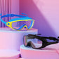 Greatever Wide View Swim Goggles for Adults, Anti-Fog & Comfortable No-Leak Fit
