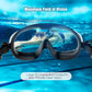 Greatever Unisex swimming goggles adjustable strap with UV protection and anti-fog