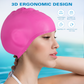 Greatever Adult Swimming Cap,  Ear-Protecting High Elasticity Swim Cap