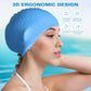 Greatever Adult Swimming Cap, Anti-Slip High Elasticity Swim Caps