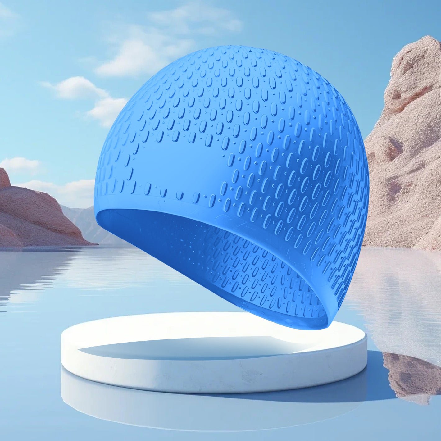 Greatever Adult Swimming Cap, Anti-Slip High Elasticity Swim Caps