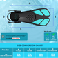 Greatever Adults Snorkel Set | With Adjustable Flippers, Diving Set with Snorkel Mask