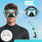 Greatever Adults Snorkel Set | With Adjustable Flippers, Diving Set with Snorkel Mask