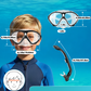 Kids Snorkel Set | Snorkeling Gear for Kids, Adjustable flippers