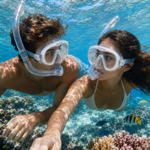 Greatever NanoClear™ Mask & Dry-Top Snorkel Set