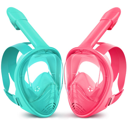 Masque de plongée intégral Greatever pour enfants, lot de 2 