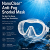 Greatever NanoClear™ Anti-Fog Snorkel Mask - White