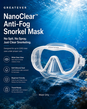 Greatever NanoClear™ Anti-Fog Snorkel Mask