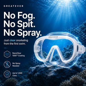 Greatever NanoClear™ Anti-Fog Snorkel Mask