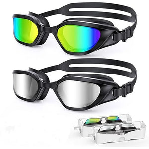 Swimming Goggles Adults, Anti-Fog Goggles, UV Protection Pool