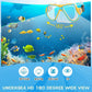 Greatever Kids Dry Snorkel Set - 10 Color Options! Panoramic Wide View Anti-Fog Scuba Diving Mask