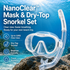 Greatever NanoClear™ Mask & Dry-Top Snorkel Set - Transparent White