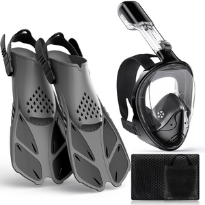 Greatever Adults G1 Full Face Mask And Snorkel Fins