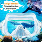 Greatevet Kids Snorkel Set, Anti-Fog Panoramic Tempered Glass Kids Snorkel mask - Available in US & Canada Only