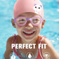 Greatever Kids Swimming Goggles Cap Set for Kids 6-14, Anti-Fog & Anti-UV
