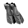 Greatever Adults Snorkel Fins Adjustable Buckles Open Heel Swim Flippers - Black