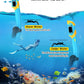 Greatever Kids Dry Snorkel Set - 10 Color Options! Panoramic Wide View Anti-Fog Scuba Diving Mask