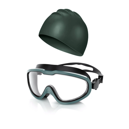 Ensemble de lunettes et bonnet de natation pour adultes Greatever