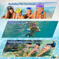 Anti-fog goggles, snorkeling mask, one-way clean air valve swim snorkel