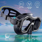 Greatever Dry-Top Snorkel Set With 180°Panoramic Wide View Diving Mask for Adults